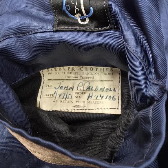 Vintage Siebler Custom Luxury Tailored Military Jacket Mens Medium 1951 USA Blue - Picture 4 of 16